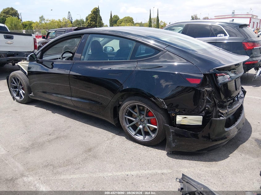 2023 Tesla Model 3 VIN 5YJ3E1EC6PF616031 IAAI salvage auction — LEFT FRONT, Salvage (California), sold $7,600 on 2026-07-10 (photo 3)