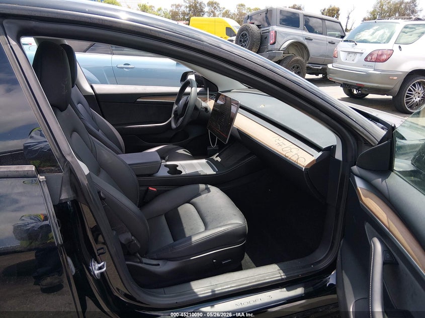 2023 Tesla Model 3 VIN 5YJ3E1EC6PF616031 IAAI salvage auction — LEFT FRONT, Salvage (California), sold $7,600 on 2026-07-10 (photo 5)