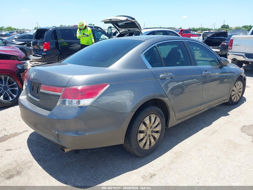 2012 Honda Accord VIN 1HGCP2F38CA176350 IAAI salvage auction — LEFT FRONT, Salvage Title, sold $850 on 2026-07-29 (photo 4)