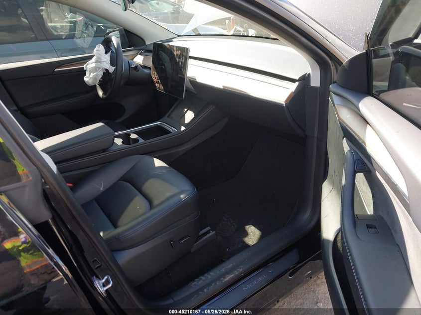 2023 Tesla Model y VIN 7SAYGDEF6PF746065 IAAI salvage auction — RIGHT FRONT, Salvage (California), sold $8,400 on 2026-07-18 (photo 5)