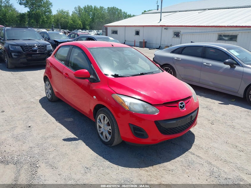 2012 Mazda 2 VIN JM1DE1KY5C0138052 IAAI salvage auction — HAIL, Salvage (Iowa), sold $1,300 on 2026-07-13 (photo 1)