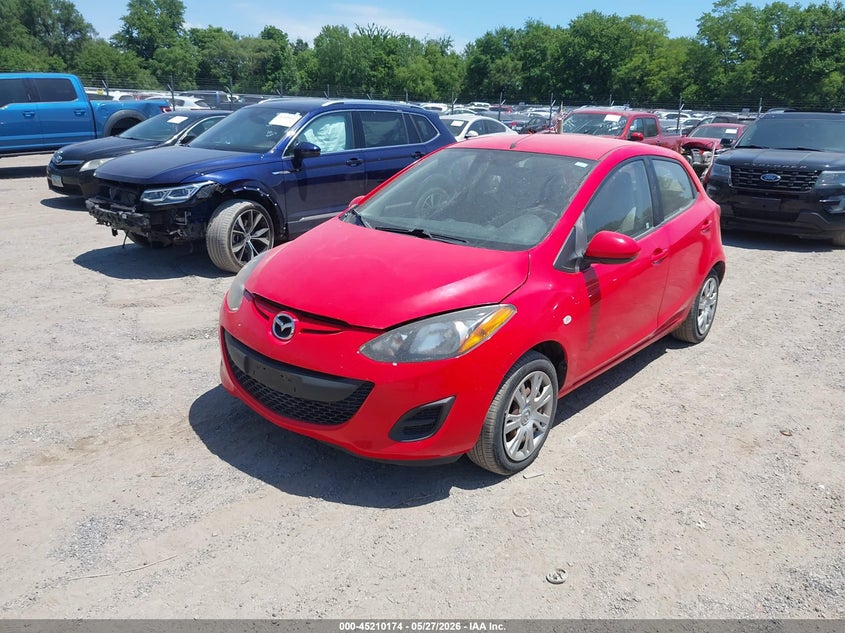 2012 Mazda 2 VIN JM1DE1KY5C0138052 IAAI salvage auction — HAIL, Salvage (Iowa), sold $1,300 on 2026-07-13 (photo 2)