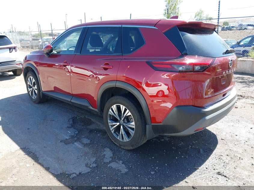 2021 Nissan Rogue VIN JN8AT3BA1MW021322 IAAI salvage auction — RIGHT SIDE, Salvage Title, sold $5,450 on 2026-07-20 (photo 3)