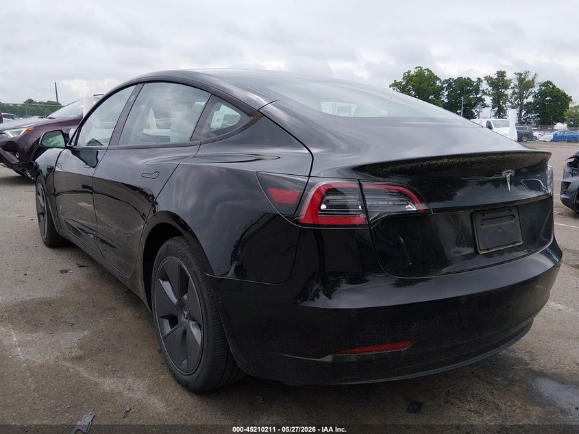 2022 Tesla Model 3 VIN 5YJ3E1EA1NF336819 IAAI salvage auction — FRONT END, Salvage (New Jersey), sold $6,500 on 2026-08-02 (photo 3)