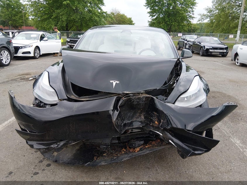 2022 Tesla Model 3 VIN 5YJ3E1EA1NF336819 IAAI salvage auction — FRONT END, Salvage (New Jersey), sold $6,500 on 2026-08-02 (photo 6)