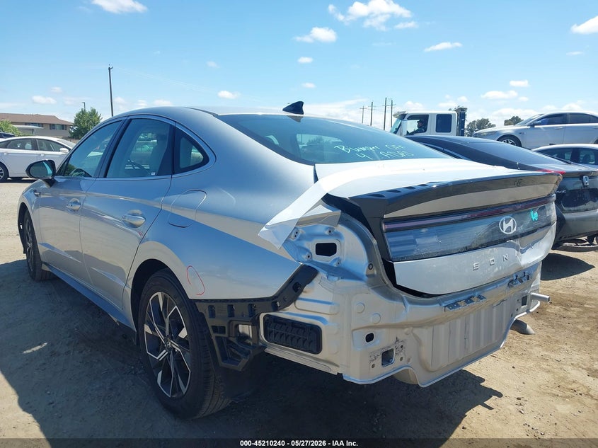 2025 Hyundai Sonata VIN KMHL64JA8SA487323 IAAI salvage auction — REAR END, Salvage Title, sold $8,300 on 2026-07-09 (photo 3)