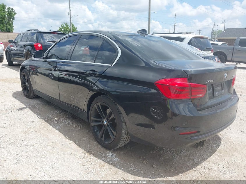 2017 BMW 3er VIN WBA8D9G38HNU64578 IAAI salvage auction — HAIL, Salvage Title, sold $5,300 on 2026-07-06 (photo 3)