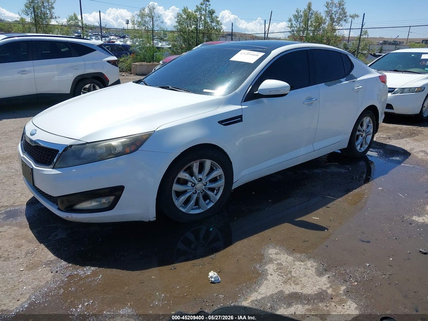 2013 Kia Optima VIN 5XXGN4A70DG179289 IAAI salvage auction — LEFT FRONT, Salvage Title, sold $1,100 on 2026-07-13 (photo 2)