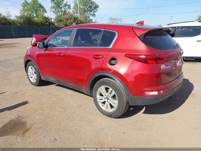 2019 Kia Sportage VIN KNDPMCAC4K7509239 IAAI salvage auction — FRONT END, Salvage Title, sold $1,000 on 2026-07-09 (photo 3)