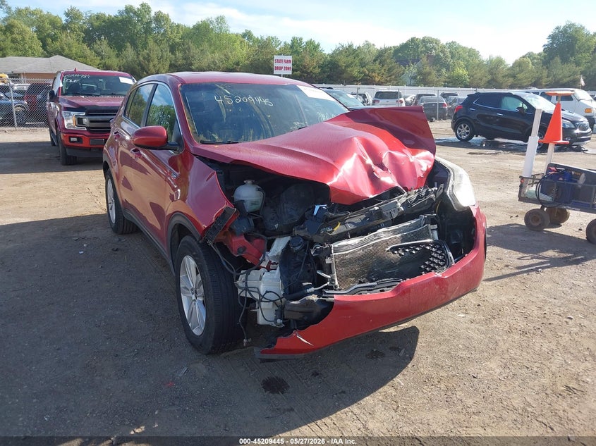 2019 Kia Sportage VIN KNDPMCAC4K7509239 IAAI salvage auction — FRONT END, Salvage Title, sold $1,000 on 2026-07-09 (photo 6)