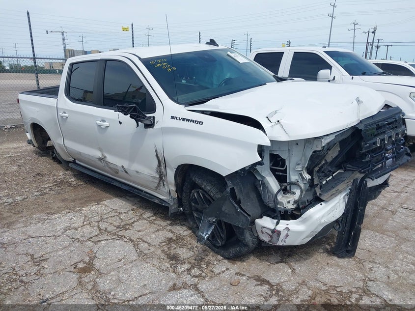 2023 Chevrolet Silverado VIN 2GCUDEED0P1130633 IAAI salvage auction — FRONT & REAR, Salvage Title, sold $11,450 on 2026-07-27 (photo 1)
