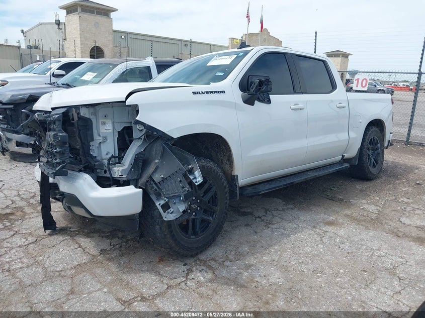 2023 Chevrolet Silverado VIN 2GCUDEED0P1130633 IAAI salvage auction — FRONT & REAR, Salvage Title, sold $11,450 on 2026-07-27 (photo 2)