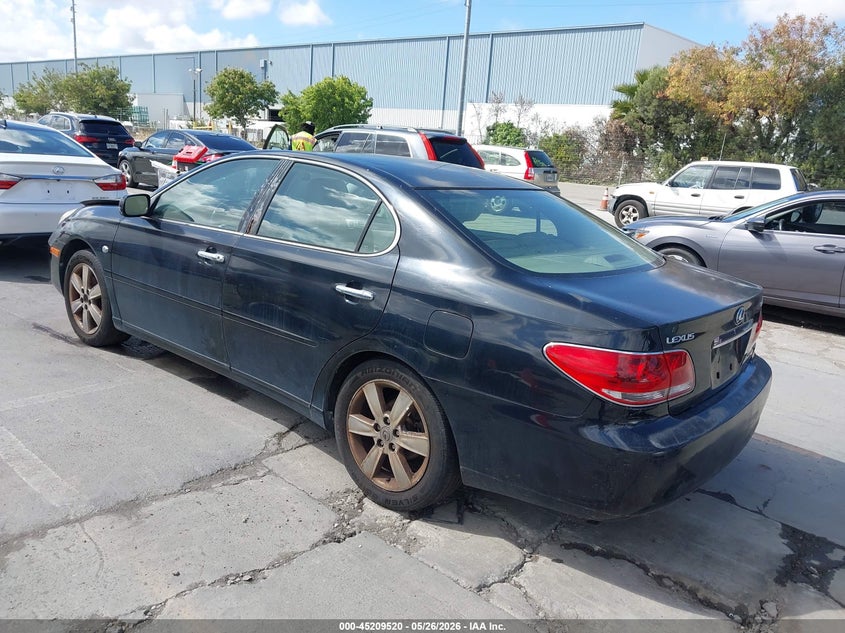 2006 Lexus ES VIN JTHBA30GX65152589 IAAI salvage auction — NORMAL WEAR, App For Dup Clear (California), sold $500 on 2026-07-06 (photo 3)