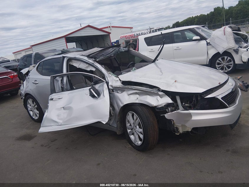 2013 Kia Optima VIN 5XXGN4A79DG186077 IAAI salvage auction — ROLLOVER, Salvage (North Carolina), sold $350 on 2026-07-15 (photo 1)