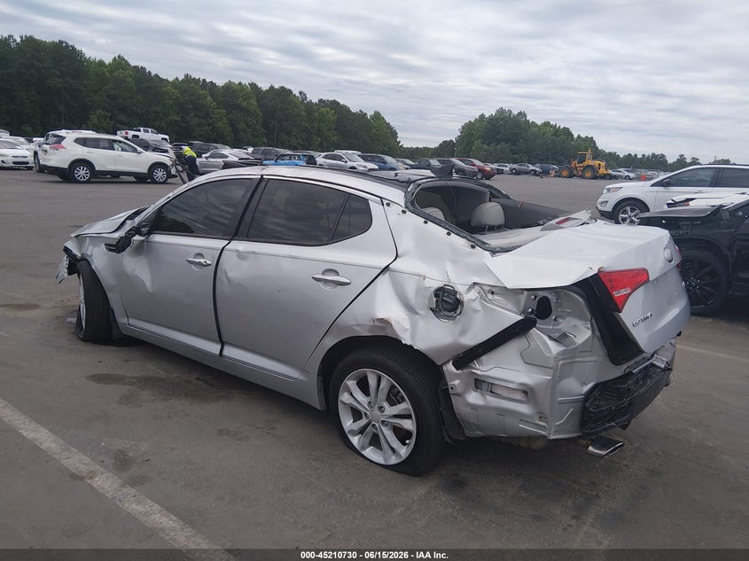 2013 Kia Optima VIN 5XXGN4A79DG186077 IAAI salvage auction — ROLLOVER, Salvage (North Carolina), sold $350 on 2026-07-15 (photo 3)