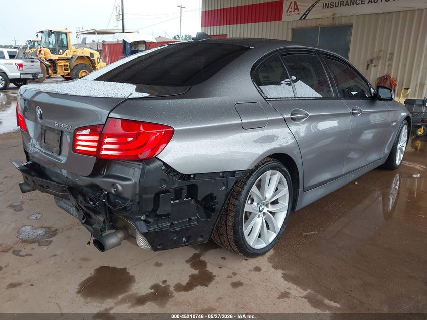 2012 BMW 5er VIN WBAFR7C55CC808912 IAAI salvage auction — REAR END, Original (Texas), sold $3,350 on 2026-07-16 (photo 4)