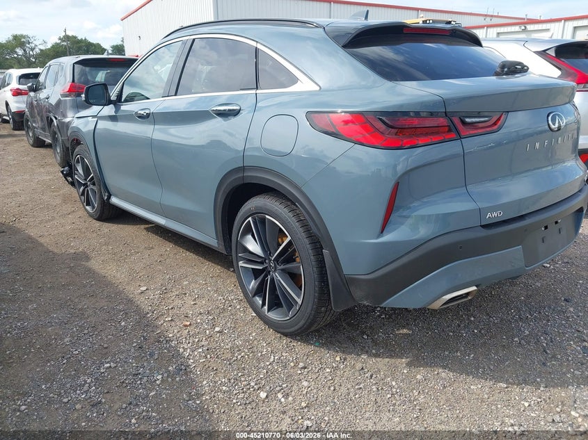 2024 Infiniti Qx55 VIN 3PCAJ5JRXRF113318 IAAI salvage auction — LEFT FRONT, Salvage Title, sold $11,800 on 2026-08-12 (photo 3)