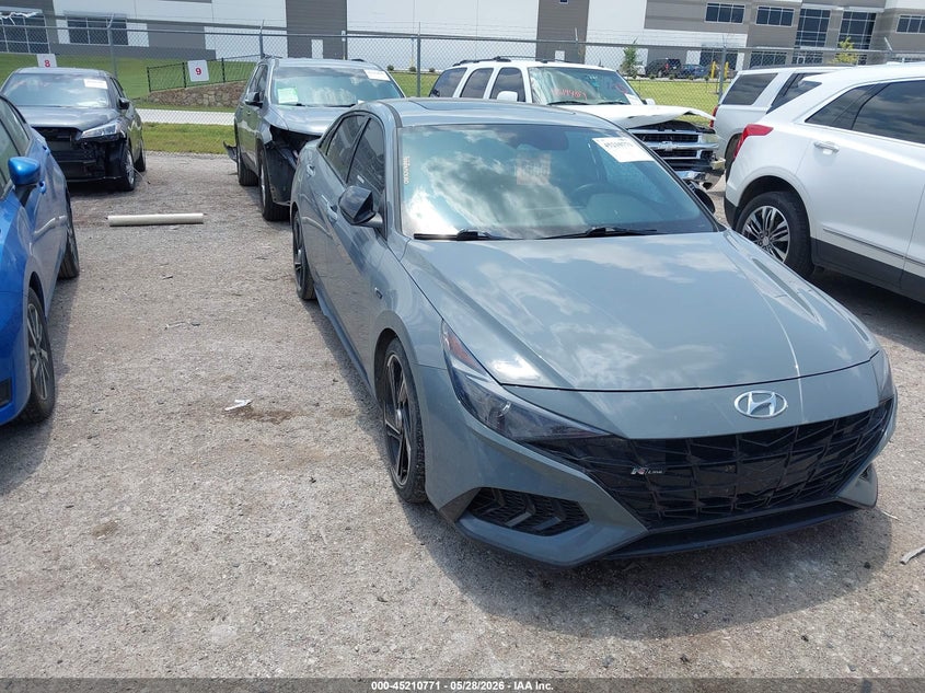 2023 Hyundai Elantra VIN KMHLR4AF4PU437155 IAAI salvage auction — LEFT SIDE, Salvage Title, sold $7,900 on 2026-07-14 (photo 1)