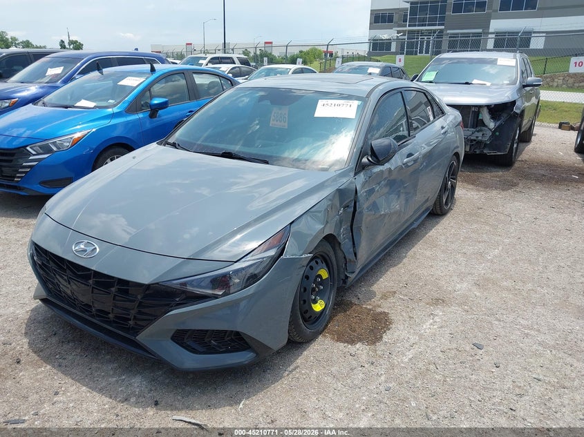 2023 Hyundai Elantra VIN KMHLR4AF4PU437155 IAAI salvage auction — LEFT SIDE, Salvage Title, sold $7,900 on 2026-07-14 (photo 2)