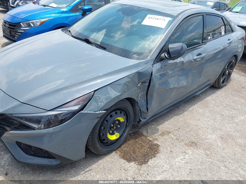 2023 Hyundai Elantra VIN KMHLR4AF4PU437155 IAAI salvage auction — LEFT SIDE, Salvage Title, sold $7,900 on 2026-07-14 (photo 6)