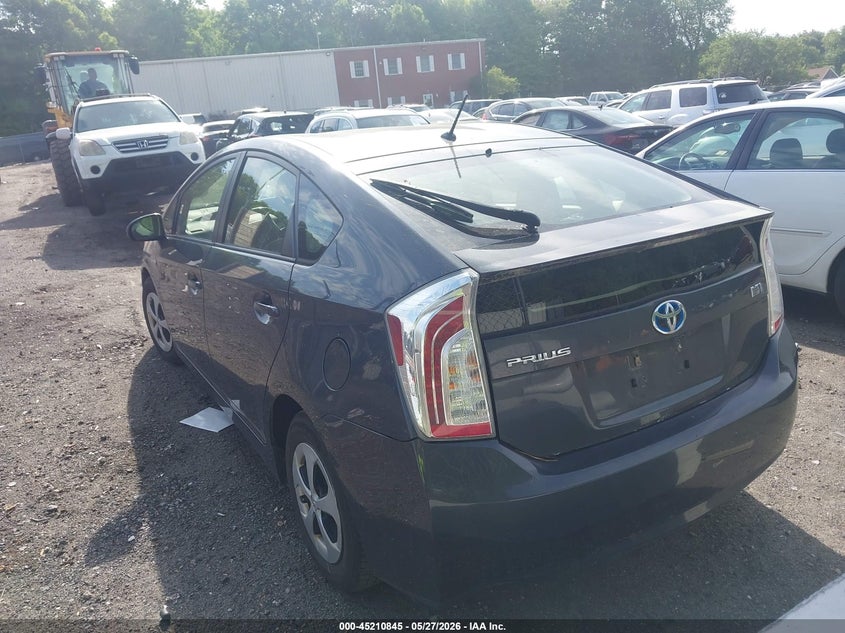 2012 Toyota Prius VIN JTDKN3DU3C5464612 IAAI salvage auction — NORMAL WEAR, Salvage Title, sold $1,100 on 2026-07-14 (photo 3)