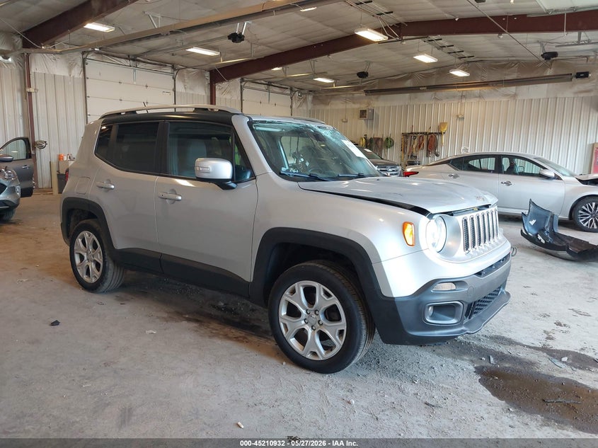 2016 Jeep Renegade VIN ZACCJBDT9GPC71198 IAAI salvage auction — FRONT END, Clear (Michigan), sold $1,750 on 2026-07-28 (photo 1)