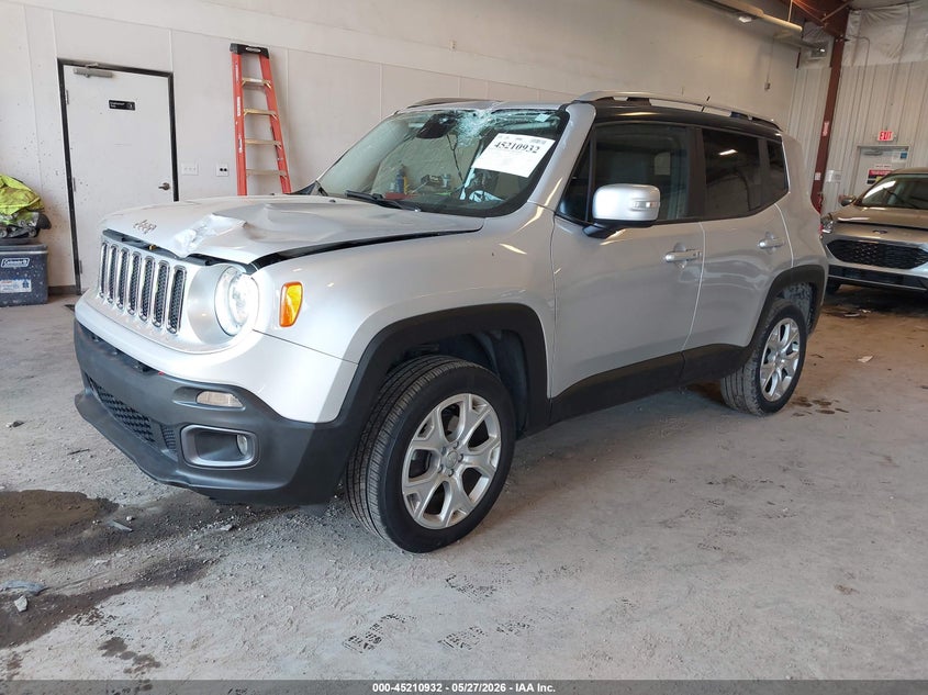2016 Jeep Renegade VIN ZACCJBDT9GPC71198 IAAI salvage auction — FRONT END, Clear (Michigan), sold $1,750 on 2026-07-28 (photo 2)