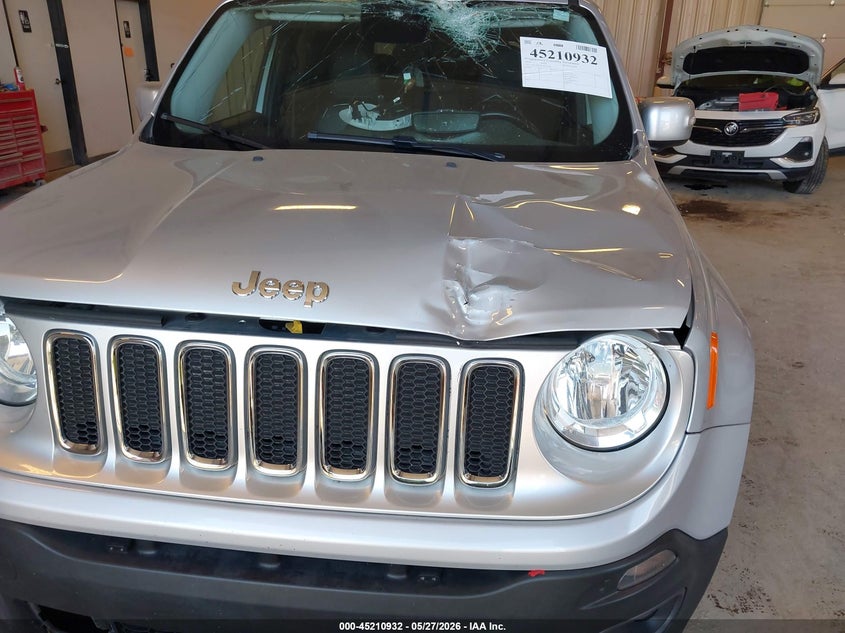 2016 Jeep Renegade VIN ZACCJBDT9GPC71198 IAAI salvage auction — FRONT END, Clear (Michigan), sold $1,750 on 2026-07-28 (photo 6)