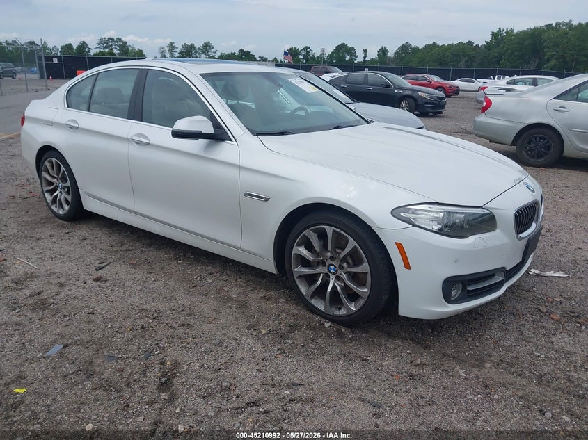 2016 BMW 5er VIN WBA5B3C59GD549897 IAAI salvage auction — FRONT END, Salvage Title, sold $2,150 on 2026-07-22 (photo 1)