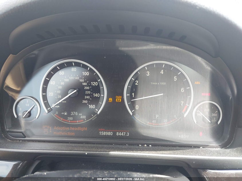 2016 BMW 5er VIN WBA5B3C59GD549897 IAAI salvage auction — FRONT END, Salvage Title, sold $2,150 on 2026-07-22 (photo 7)