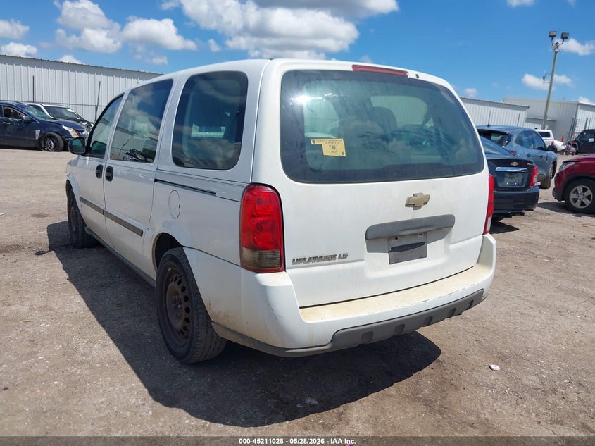 2006 Chevrolet Uplander VIN 1GNDV23L76D180686 IAAI salvage auction — FRONT END, Clear (Oklahoma), sold $1,000 on 2026-07-08 (photo 3)