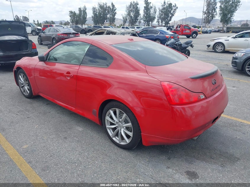 2013 Infiniti G VIN JN1CV6EK2DM900976 IAAI salvage auction — RIGHT FRONT, Salvage (California), sold $600 on 2026-07-28 (photo 3)