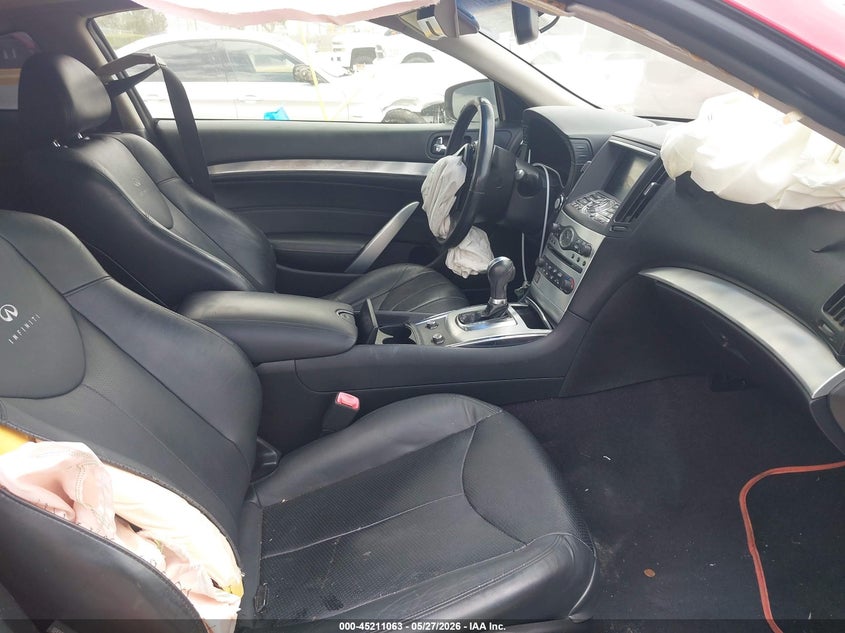 2013 Infiniti G VIN JN1CV6EK2DM900976 IAAI salvage auction — RIGHT FRONT, Salvage (California), sold $600 on 2026-07-28 (photo 5)