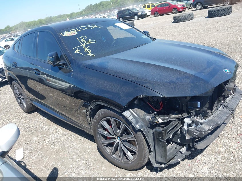 2023 BMW X6 VIN 5UXCY8C06P9P49860 IAAI salvage auction — FRONT & REAR, Salvage Title, sold $29,000 on 2026-07-30 (photo 1)