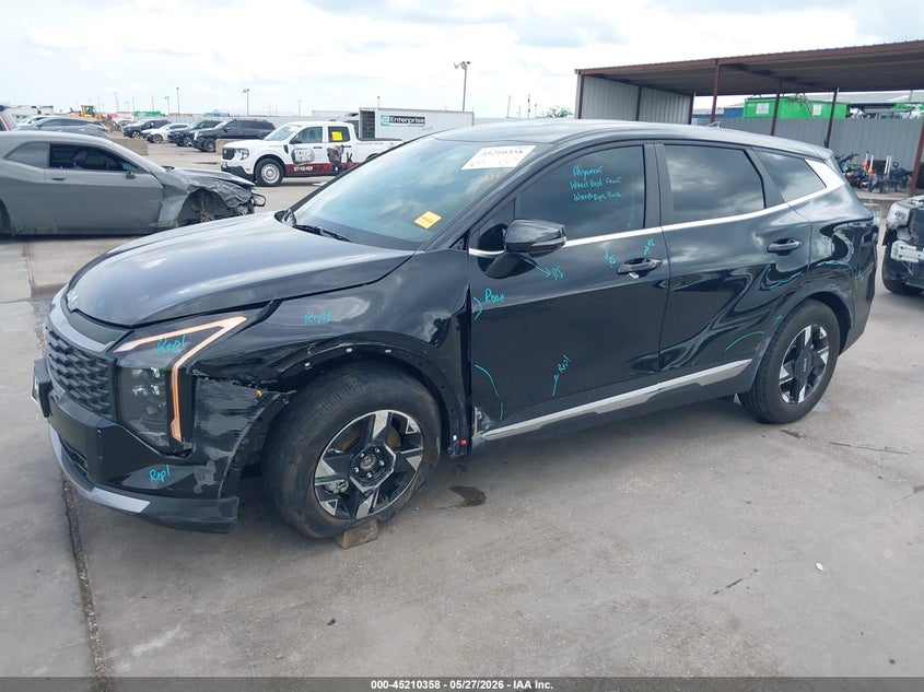2026 Kia Sportage VIN 5XYK23DF8TG407081 IAAI salvage auction — LEFT SIDE, Salvage Title, sold $9,850 on 2026-08-23 (photo 6)