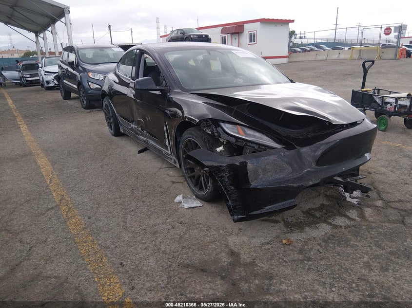 2024 Tesla Model 3 VIN 5YJ3E1EB3RF734533 IAAI salvage auction — LEFT FRONT, Salvage Title, sold $6,150 on 2026-07-29 (photo 1)