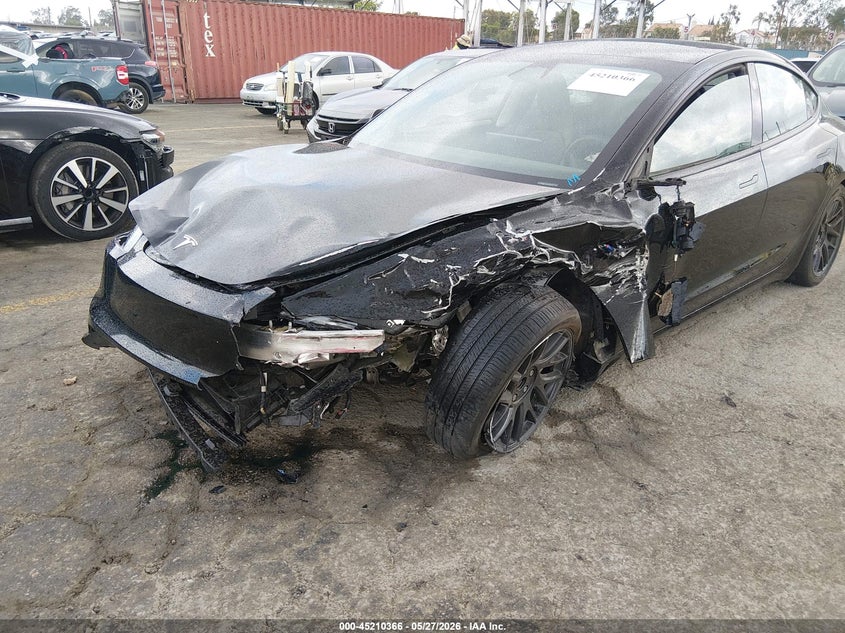 2024 Tesla Model 3 VIN 5YJ3E1EB3RF734533 IAAI salvage auction — LEFT FRONT, Salvage Title, sold $6,150 on 2026-07-29 (photo 6)