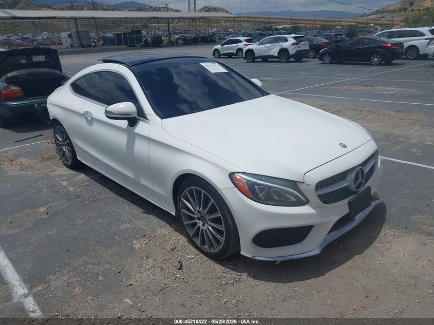 2017 Mercedes-benz C-klasse VIN WDDWJ4JB1HF509124 IAAI salvage auction — RIGHT REAR, Salvage Title, sold $2,600 on 2026-08-13 (photo 1)
