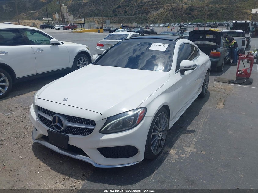 2017 Mercedes-benz C-klasse VIN WDDWJ4JB1HF509124 IAAI salvage auction — RIGHT REAR, Salvage Title, sold $2,600 on 2026-08-13 (photo 2)