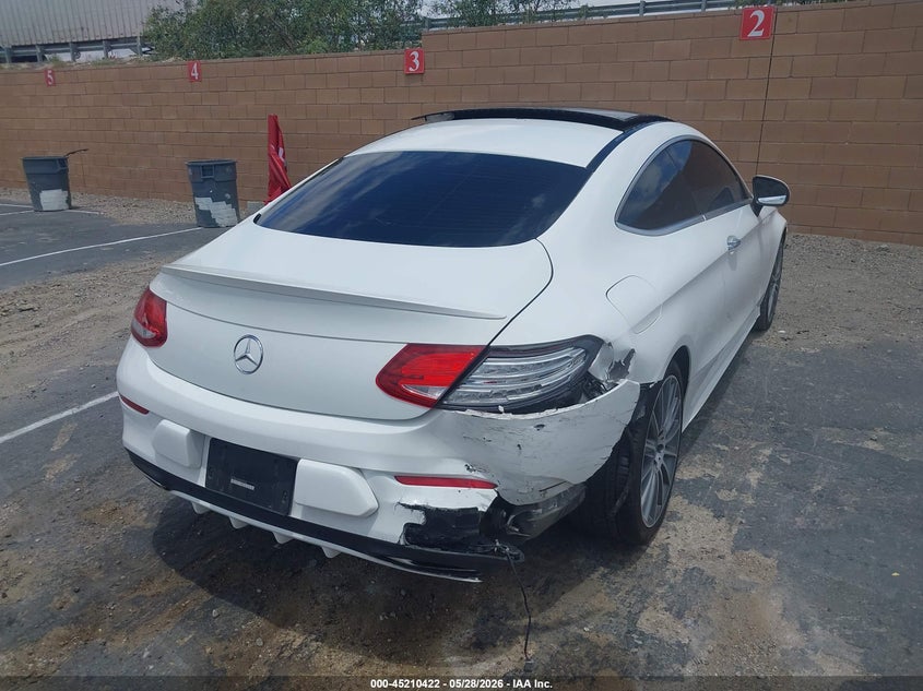 2017 Mercedes-benz C-klasse VIN WDDWJ4JB1HF509124 IAAI salvage auction — RIGHT REAR, Salvage Title, sold $2,600 on 2026-08-13 (photo 4)