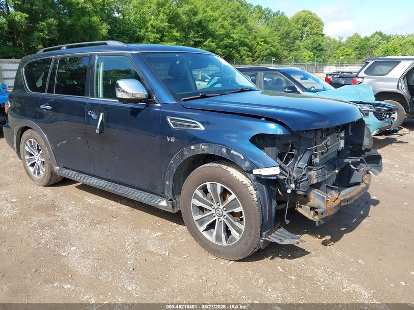 2018 Nissan Armada VIN JN8AY2NC8JX502425 IAAI salvage auction — FRONT END, Salvage Title, sold $6,400 on 2026-07-22 (photo 1)