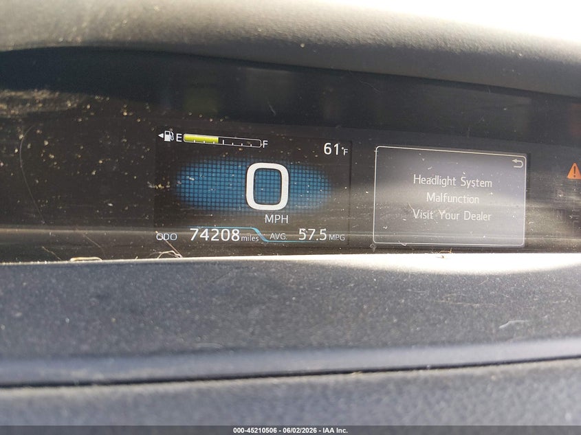 2021 Toyota Prius VIN JTDKAMFP1M3166436 IAAI salvage auction — RIGHT FRONT, Salvage (Oregon), sold $7,300 on 2026-07-27 (photo 7)