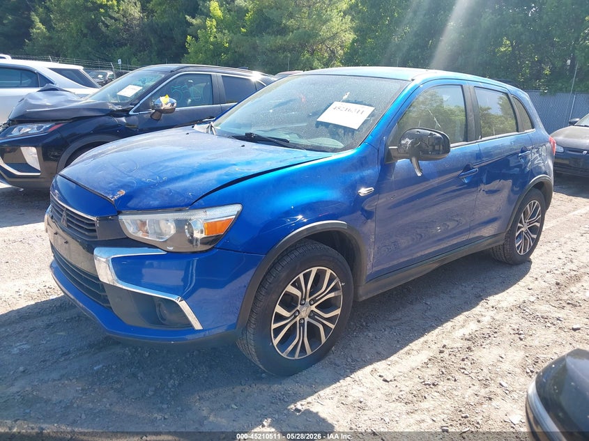 2017 Mitsubishi Outlander VIN JA4AR3AU2HZ042684 IAAI salvage auction — HAIL, Salvage Title, sold $1,225 on 2026-07-22 (photo 2)
