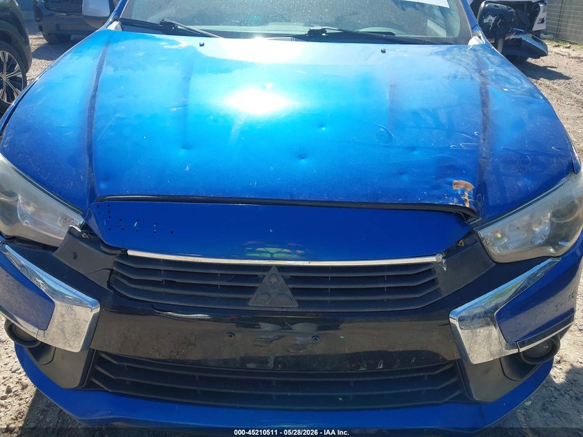 2017 Mitsubishi Outlander VIN JA4AR3AU2HZ042684 IAAI salvage auction — HAIL, Salvage Title, sold $1,225 on 2026-07-22 (photo 6)