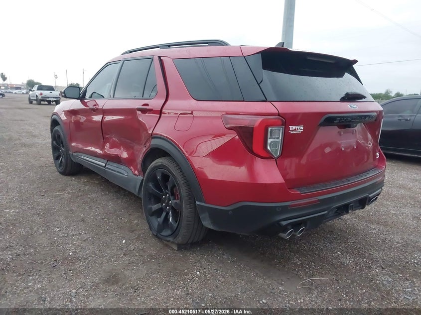 2021 Ford Explorer VIN 1FM5K8GC1MGB59438 IAAI salvage auction — LEFT SIDE, Original (Texas), sold $13,400 on 2026-07-28 (photo 3)