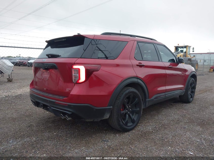 2021 Ford Explorer VIN 1FM5K8GC1MGB59438 IAAI salvage auction — LEFT SIDE, Original (Texas), sold $13,400 on 2026-07-28 (photo 4)