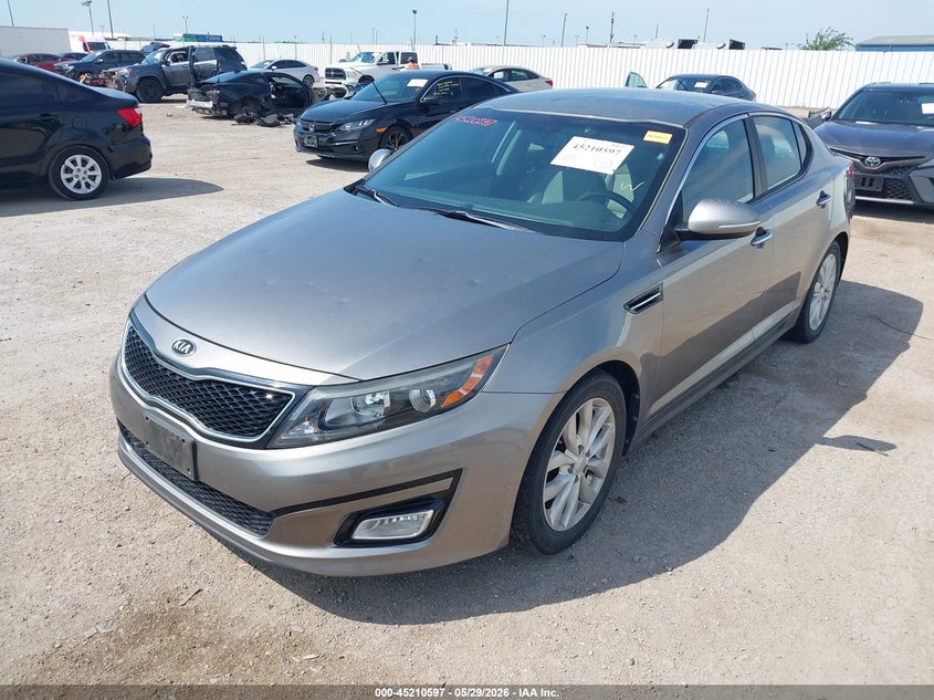2015 Kia Optima VIN 5XXGN4A71FG406900 IAAI salvage auction — HAIL, Original (Texas), sold $2,400 on 2026-07-08 (photo 2)