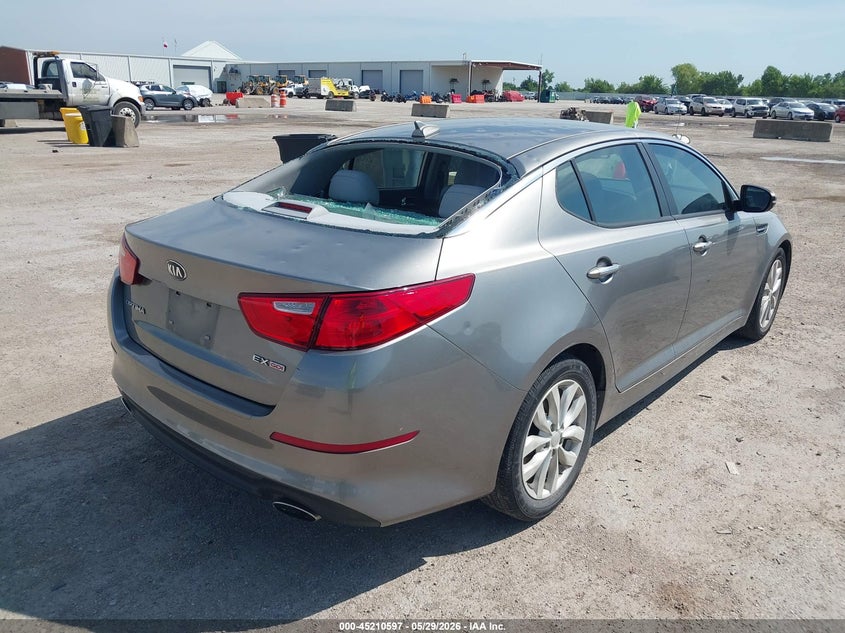 2015 Kia Optima VIN 5XXGN4A71FG406900 IAAI salvage auction — HAIL, Original (Texas), sold $2,400 on 2026-07-08 (photo 4)