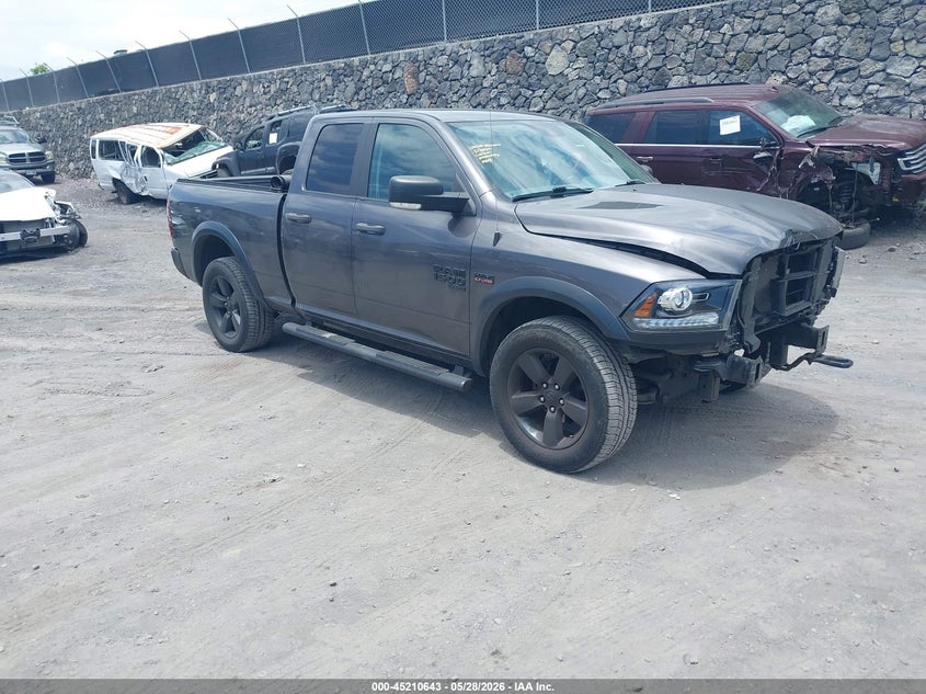 2020 Ram 1500 VIN 1C6RR7GT9LS122295 IAAI salvage auction — FRONT END, Salvage Title, sold $2,050 on 2026-07-21 (photo 1)