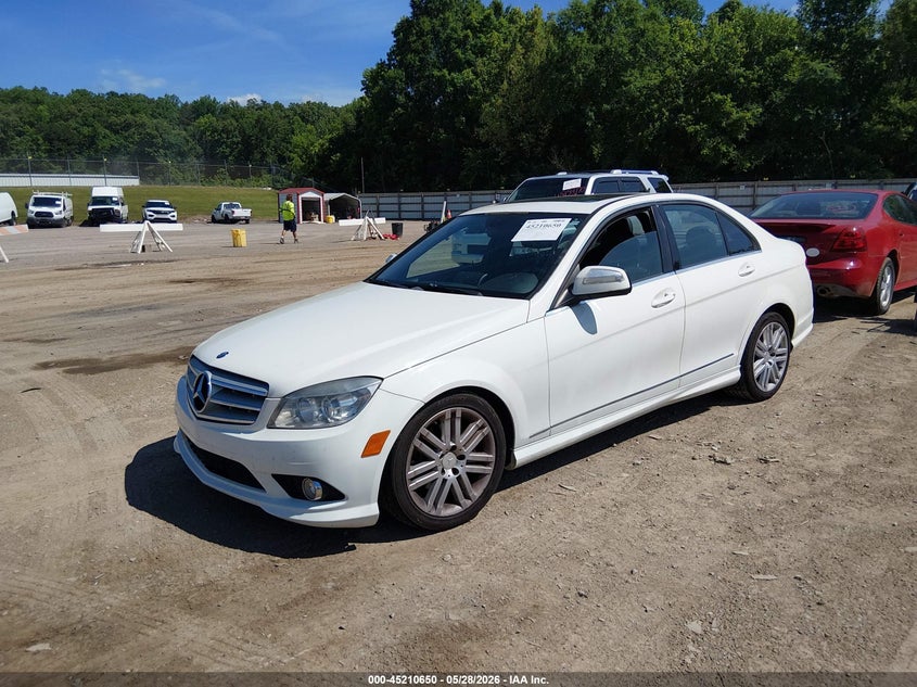 2009 Mercedes-benz C class VIN WDDGF54X99F234428 IAAI salvage auction — FRONT & REAR, Salvage (Tennessee), sold $25 on 2026-07-15 (photo 2)